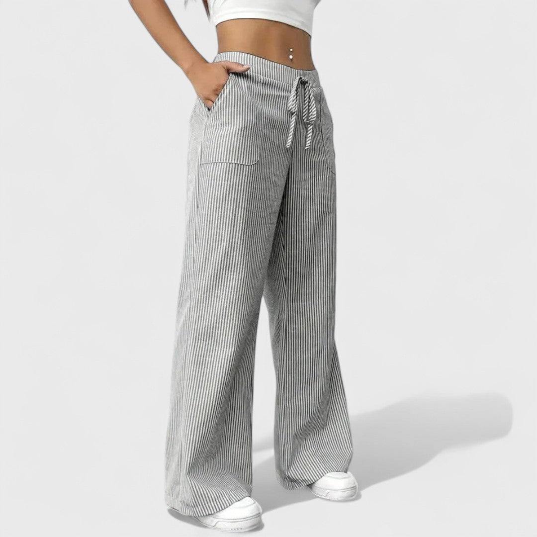 DOMINIQUE - Široké a pohodlné kalhoty