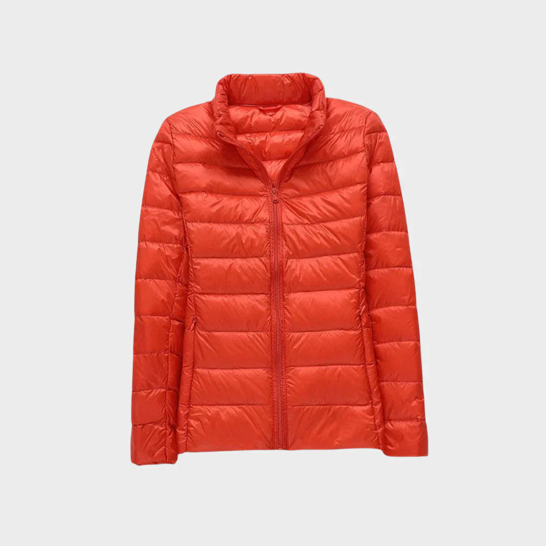 ELA - Ultralehká bunda s bílými kachními peřím