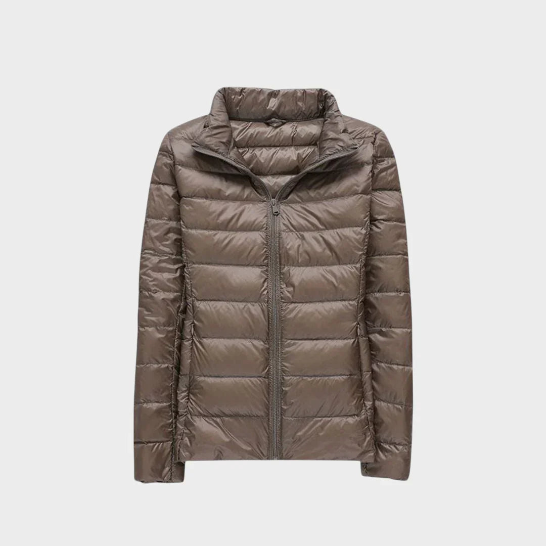 ELA - Ultralehká bunda s bílými kachními peřím