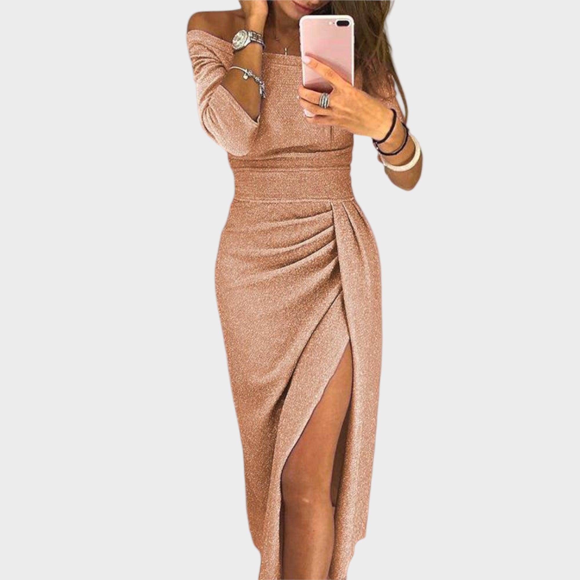 CAMILA – Elegantní šaty bez ramínek