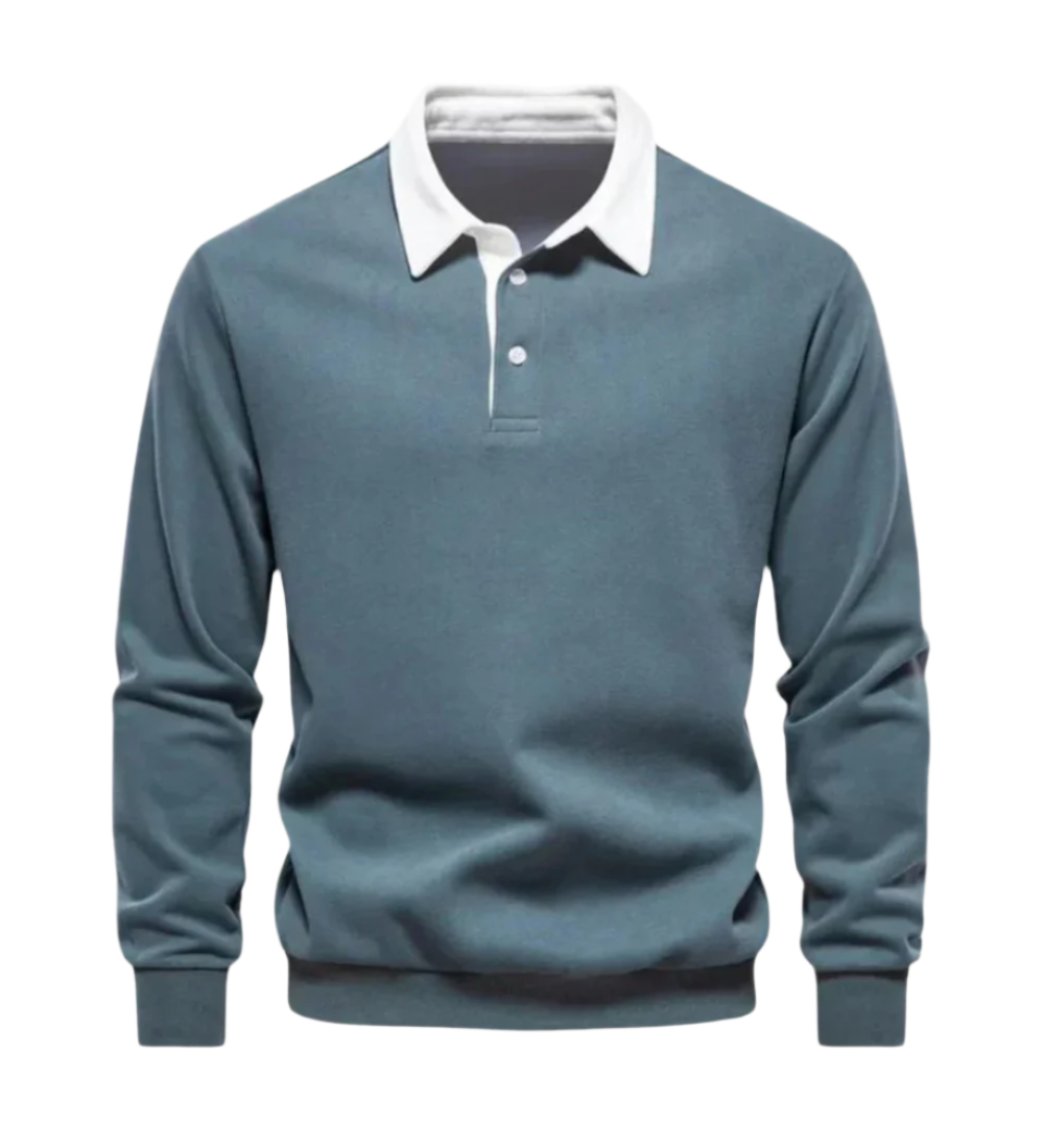 ADRIAN - Casual polo svetr