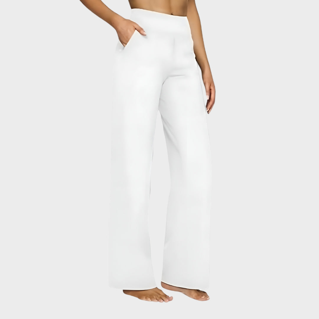 LANA - Elegantní kalhoty z měkké jersey tkaniny