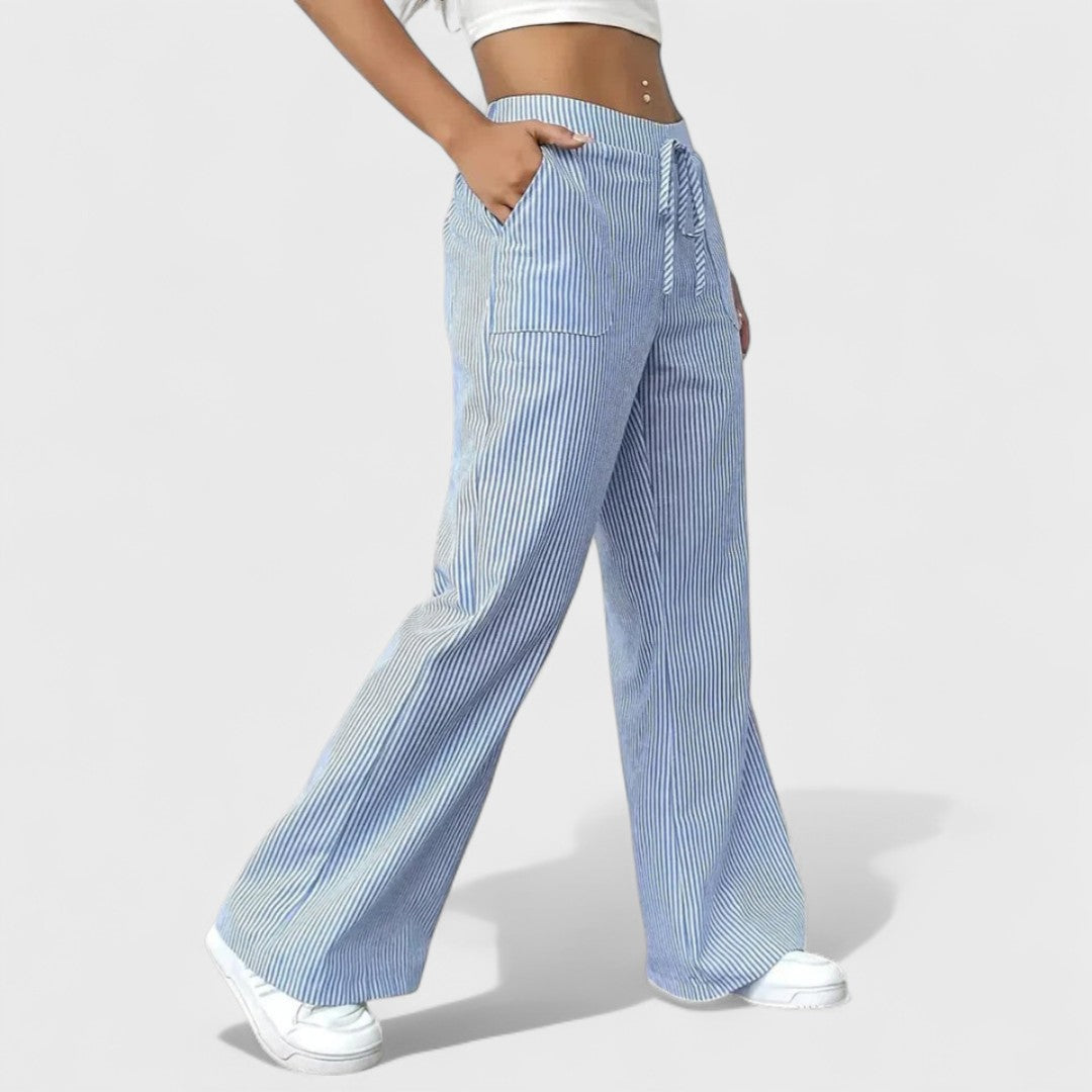 DOMINIQUE - Široké a pohodlné kalhoty