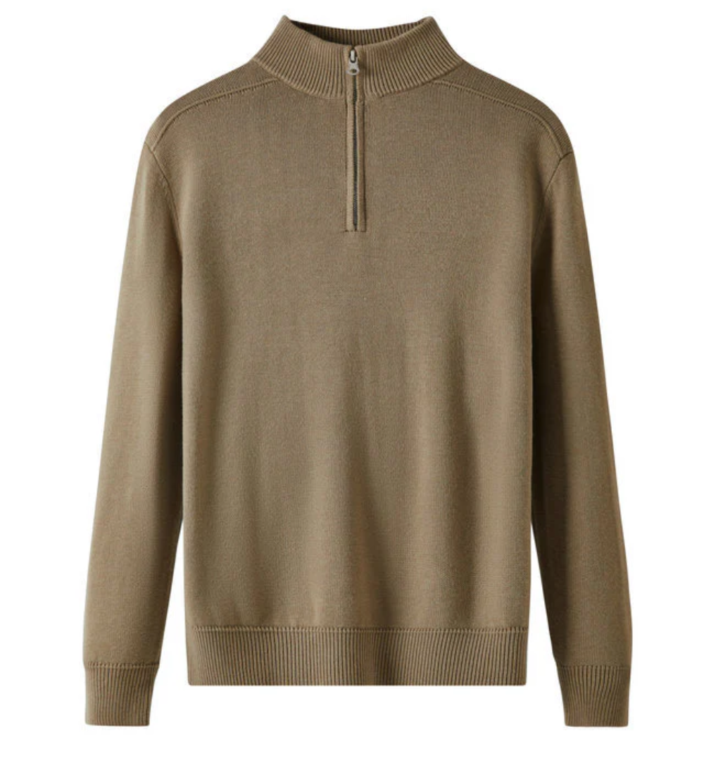 SILVA - Svetr Capri z merino vlny s zipem