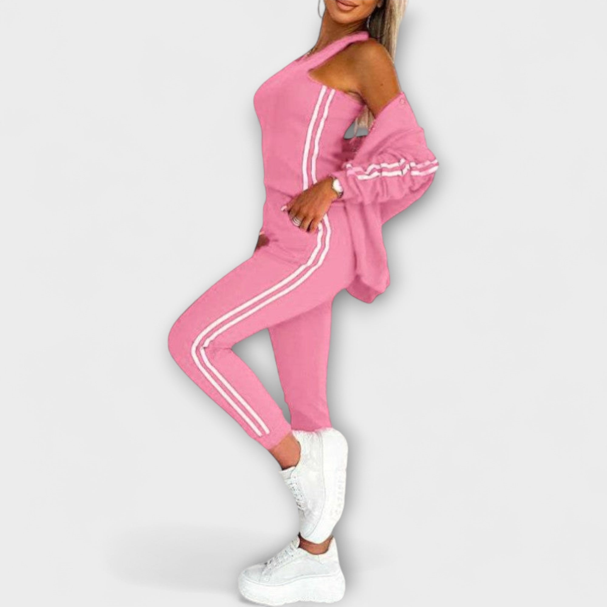 Sportovní komplet pro ženy: Bunda, vesta a kalhoty na volný čas