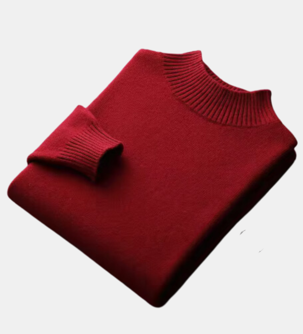 KIKO - Svetr Mercurius s polo-vysokým límcem z vlny