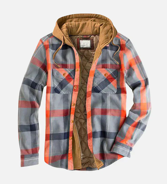 ELVIS - Stylová patchworková bunda s kostkovaným vzorem