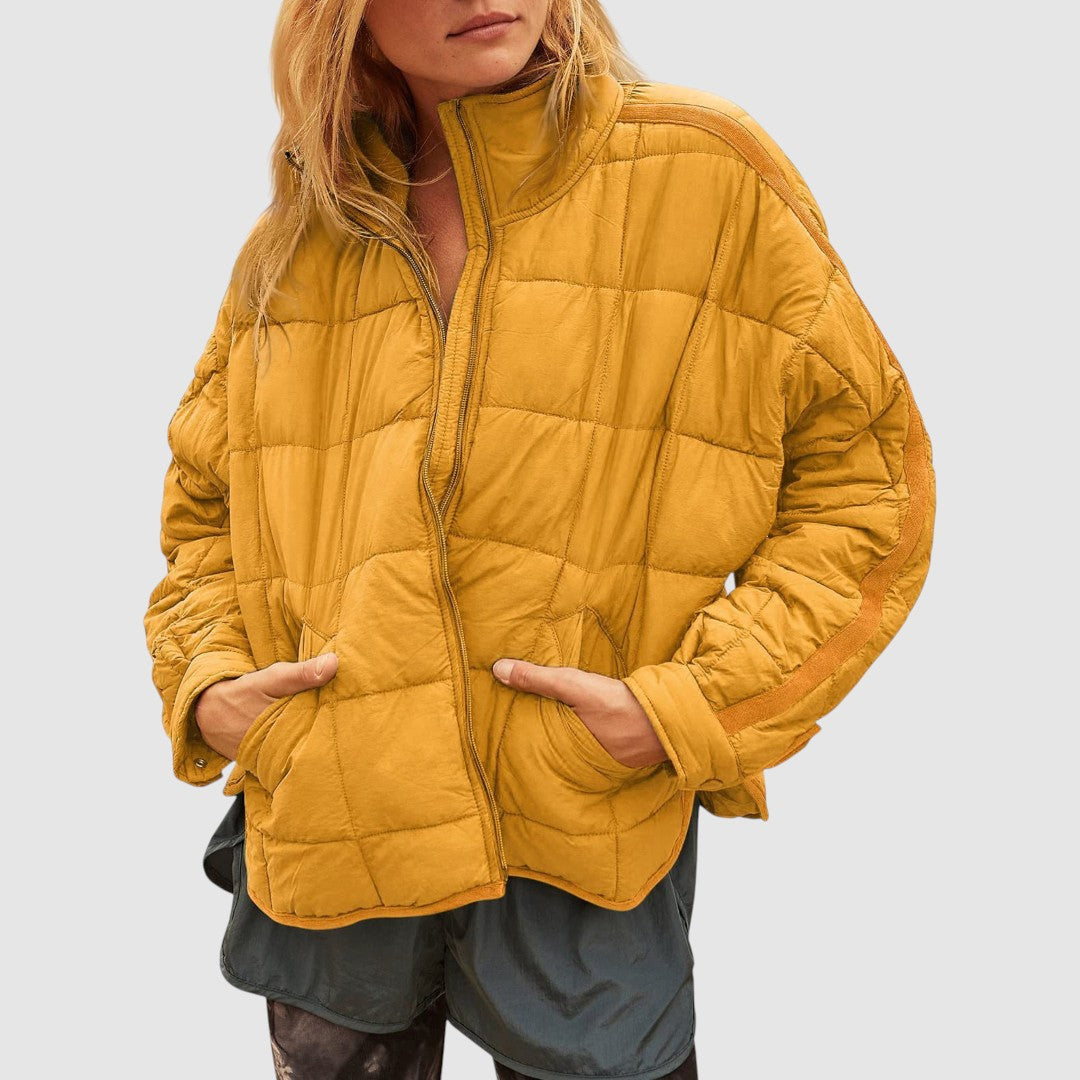 GABRIELA - Lehká, kompaktní, prošívaná bunda s zipem