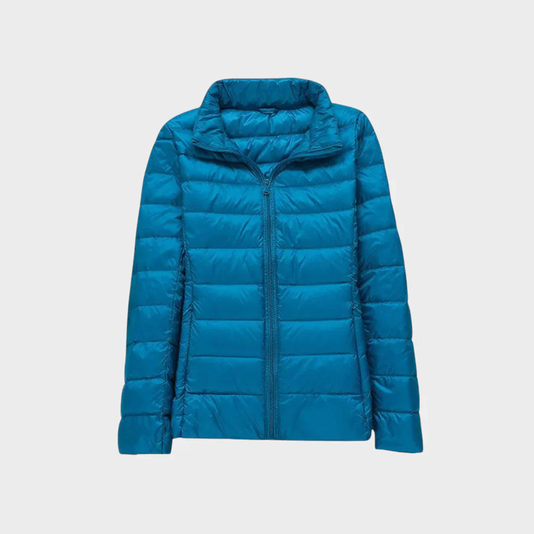 ELA - Ultralehká bunda s bílými kachními peřím