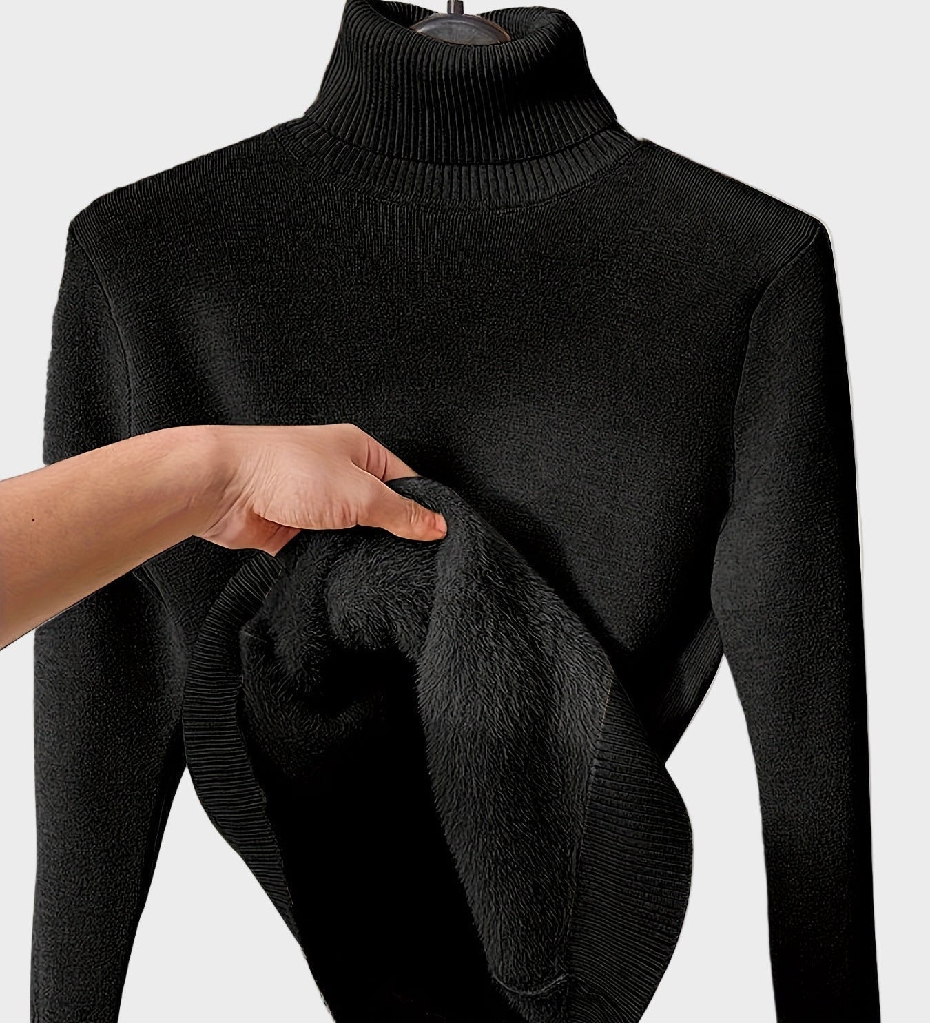 LEA - Měkký svetr s vysokým límcem