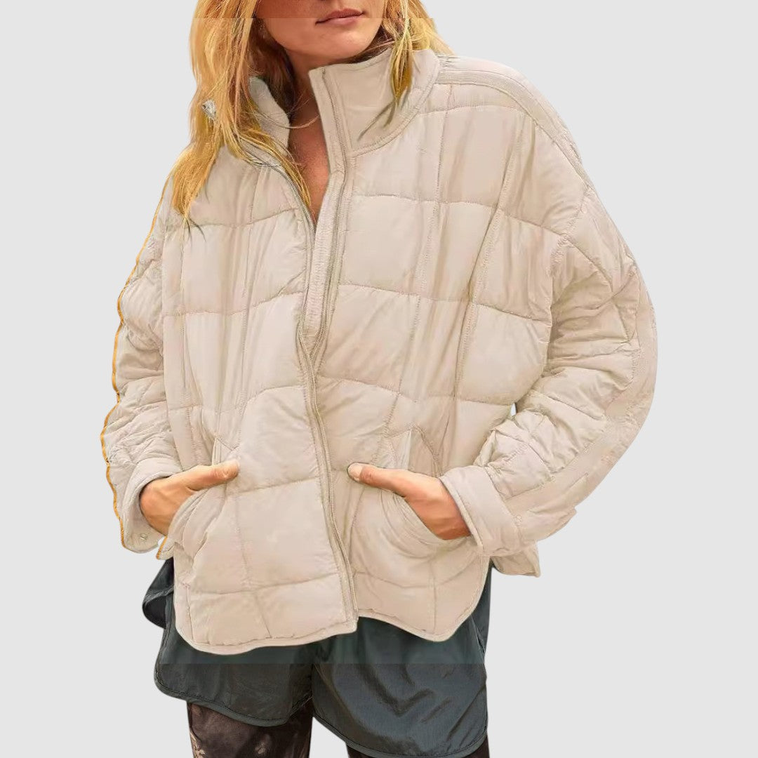 GABRIELA - Lehká, kompaktní, prošívaná bunda s zipem