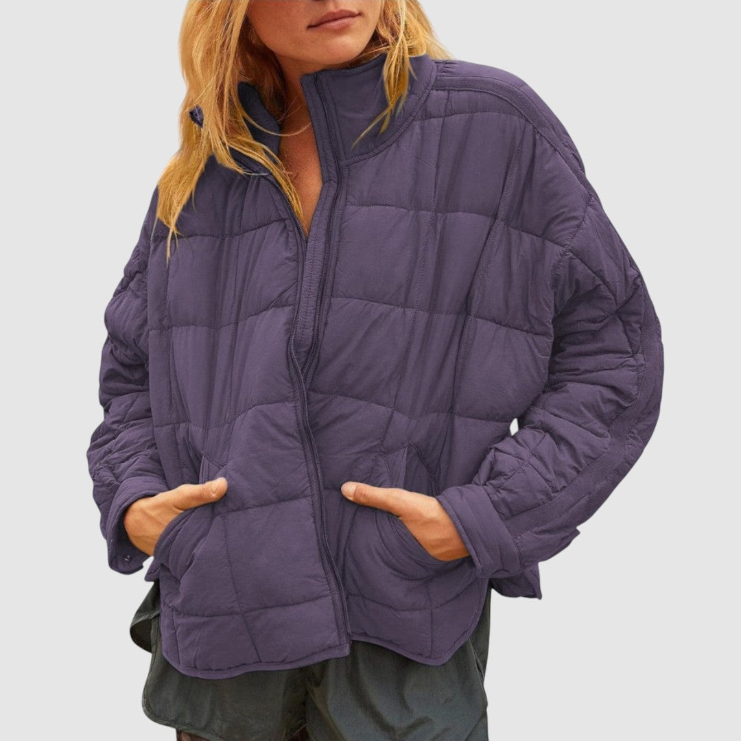 GABRIELA - Lehká, kompaktní, prošívaná bunda s zipem