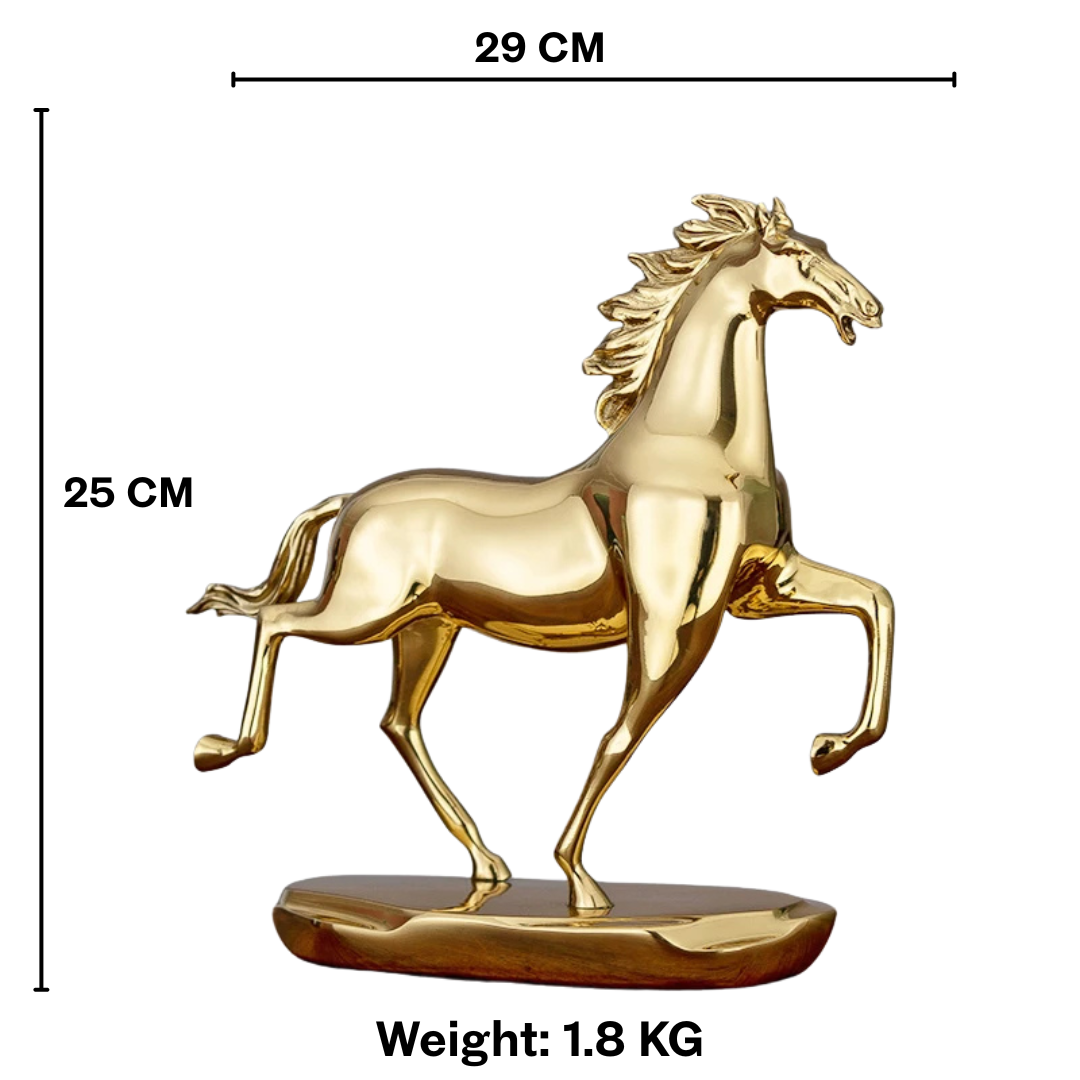 Jezdecká elegance - Socha koně z mědi
