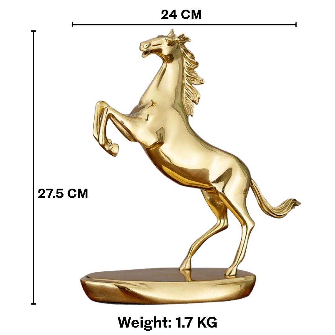 Jezdecká elegance - Socha koně z mědi
