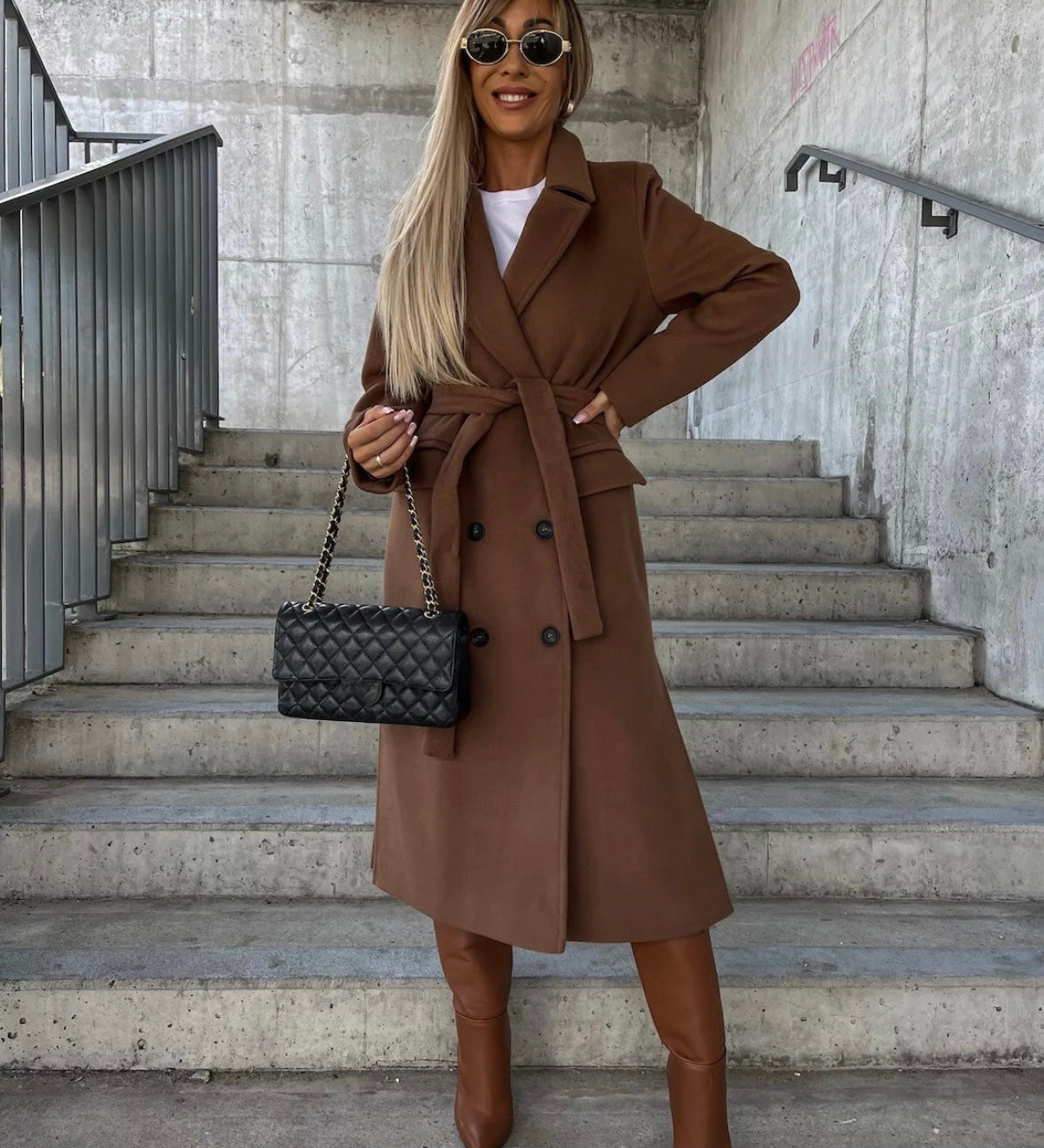 NOEMI - Dámský dlouhý kabát