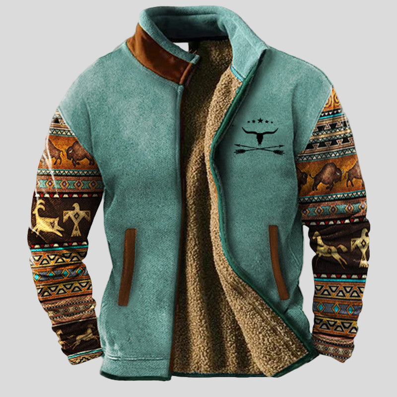 LUKA - Fleece mikina s kapucí a termální podšívkou