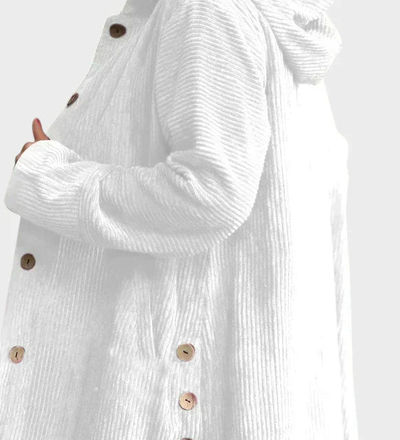 KRISTA - Pohodlná sametová bunda s kapucí