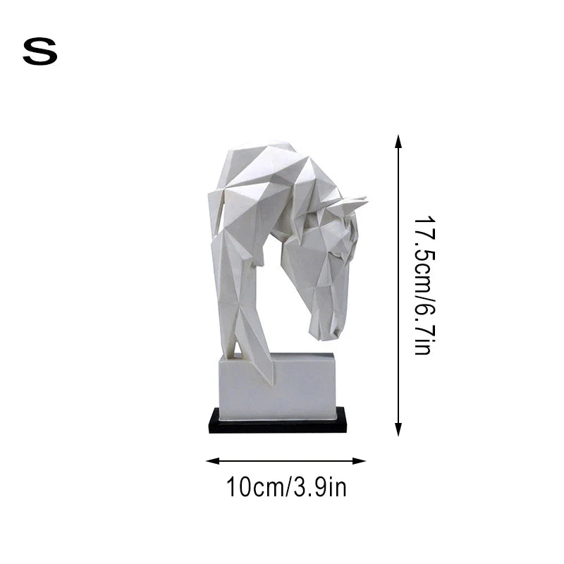 GeoStallion – Abstraktní socha hlavy koně