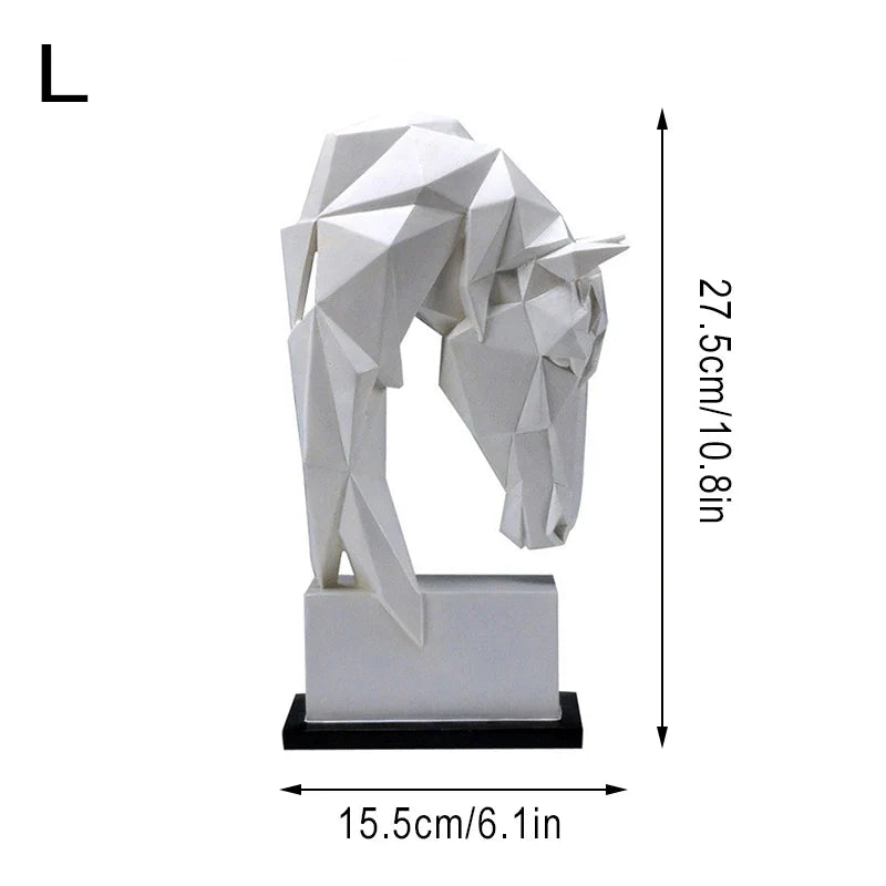 GeoStallion – Abstraktní socha hlavy koně