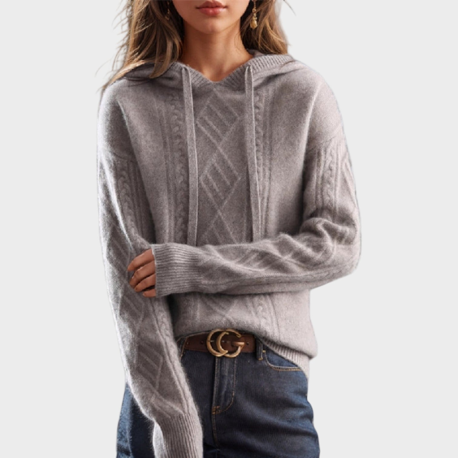 CHRISTIN – Teplý mikina s kapucí